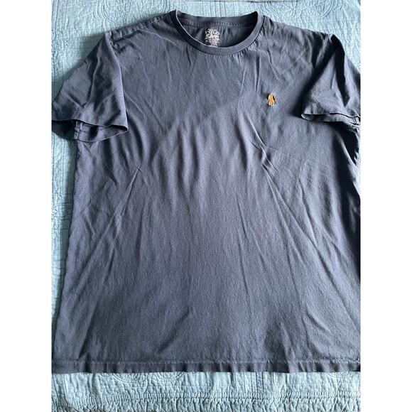 Mens Polo Ralph Lauren Tee Size Large Pre Owned Navy Blue - Picture 1 of 4